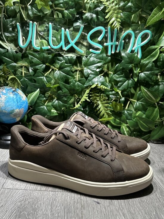 Kizik Women’s Vegas 2 – Hands-Free Sneakers Brown Oiled Leather Size 11 - Picture 1 of 9